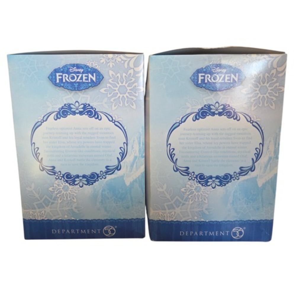 2015 Department 56 Disney Frozen Elsa & Olaf Trinket Boxes #4045050/#4045051 - Picture 2 of 5